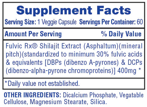 Hi-Tech Pharmaceuticals- Shilajit Extract