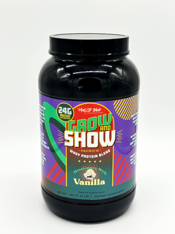 The Muscle Shop- Grow and Show Premium Whey Protein Blend